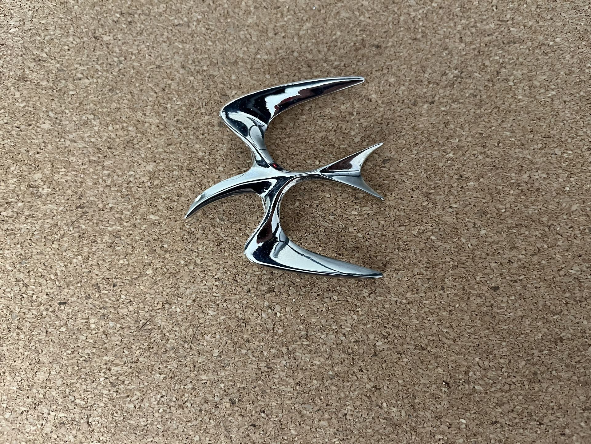 Sarah Coventry Large Silver Tone Seagull Brooch Pin Modernist Flying Bird