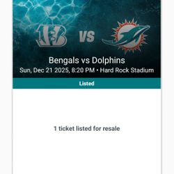 Dolphins Vs Bengals
