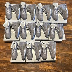Jordan 5 Wolf Grey Sizes 10,11,12,12.5
