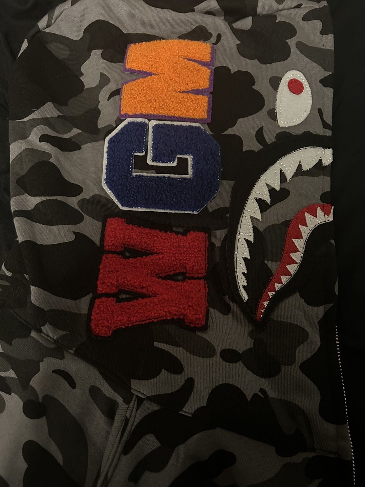 Black And Grey Bape Jacket