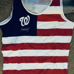 NEW Washington Nationals American flag theme tank