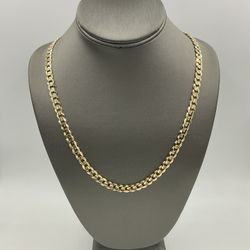 10kt Yellow Gold 22” Cuban Link Chain 41.4gr