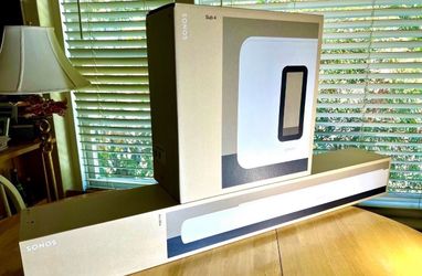 Sonos Arc Ultra (White) Bundle with Sonos Sub 4. (White). Brand New Sealed.  Includes Warranty.
