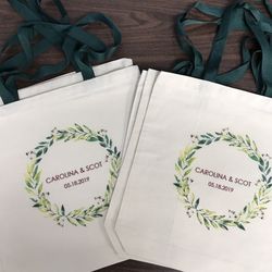 Tote canvas bags wedding favors bachelorette event