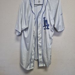 vintage Los Angeles Dodgers Champion baseball jersey in grey. 