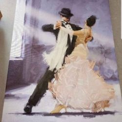 Fine Art 'Ballroom Dancing' Canvas Art by The Macneil Studio