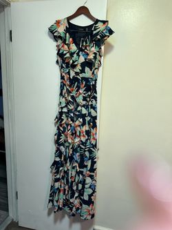 Lauren Ralph Lauren Floral Ruffle Maxi Dress