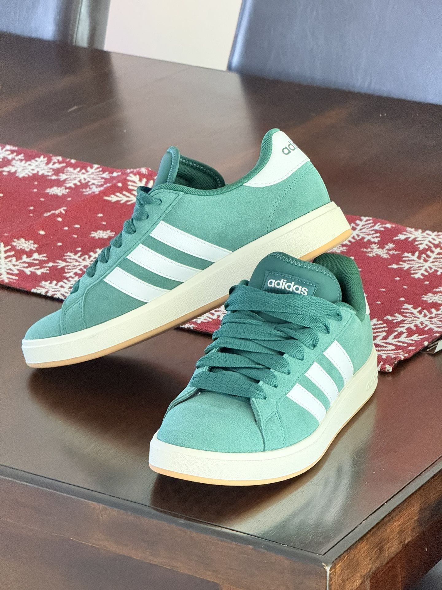 adidas Grand Court Base Green White Gum