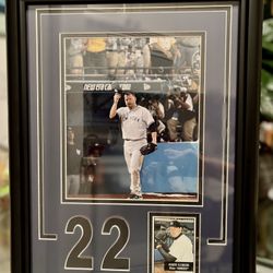 Roger Clemens NY Yankees Framed 18x14 Plaque  - 2003 World Series “Cap Tip”