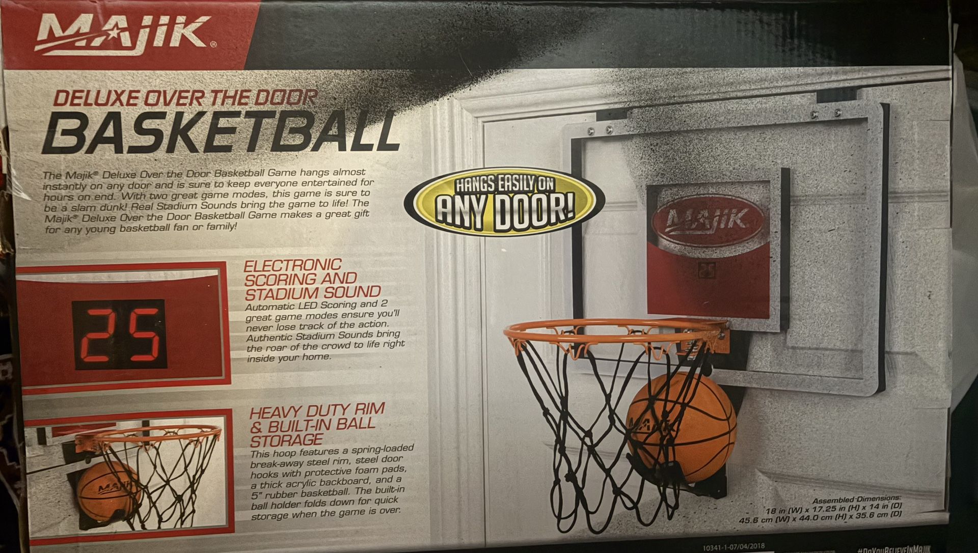 Over The door Basketball hoop NEW