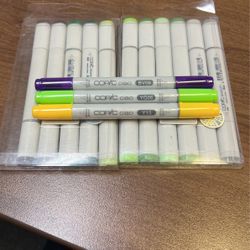 Copic Sketch And Ciao Markers