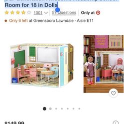 Our sale generation 18 in dolls academy school room