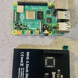 Raspberry Pi 4 Model B 8GB RAM w/ MHS-3.5” SPI Touchscreen LCD Display 