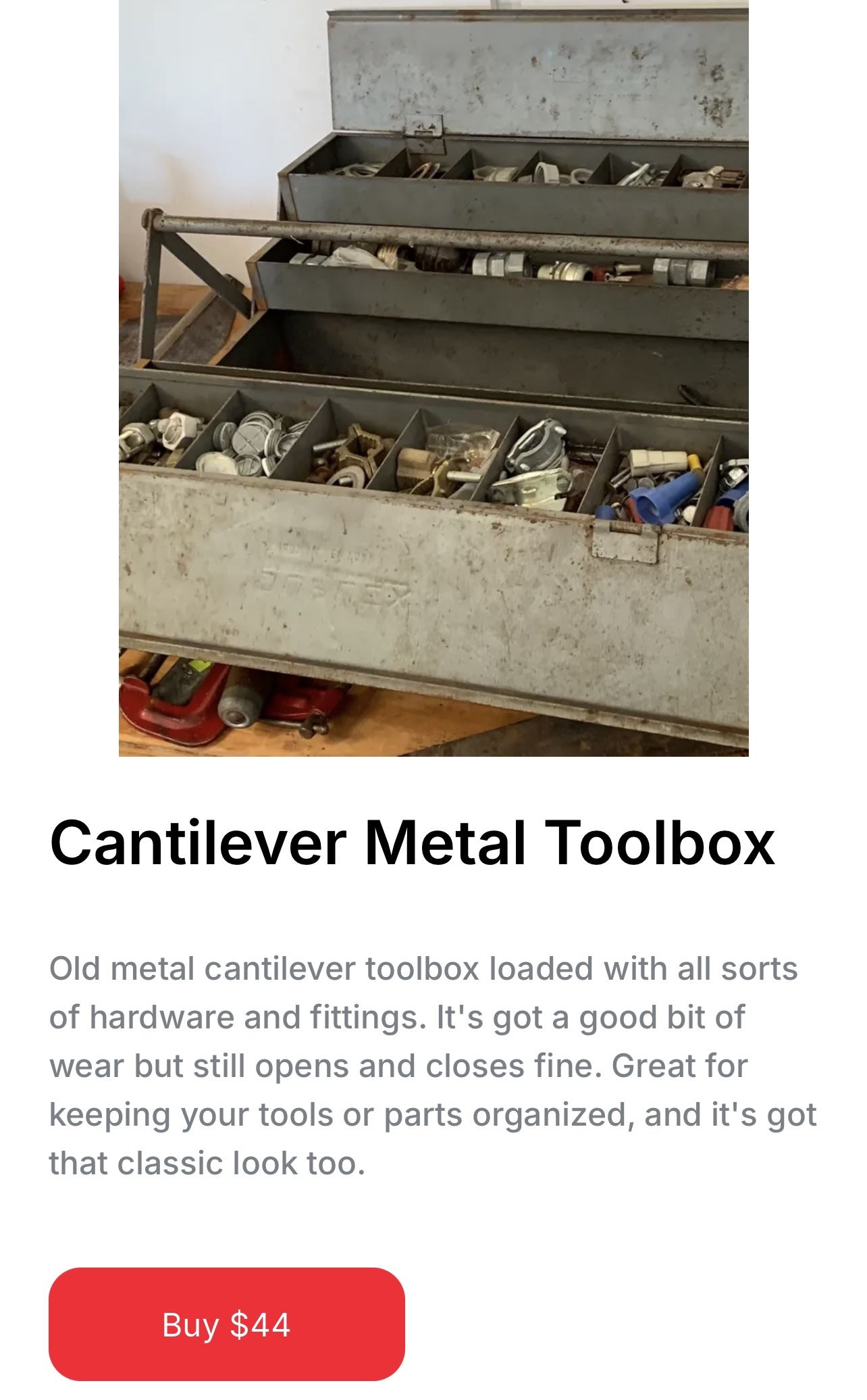 ANTIQUE TOOL BOX