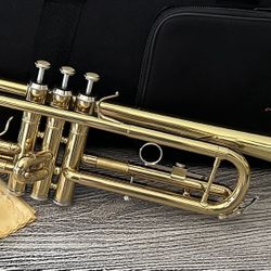 Trumpet with carry case in excellent condition, complete with mouthpiece. $85