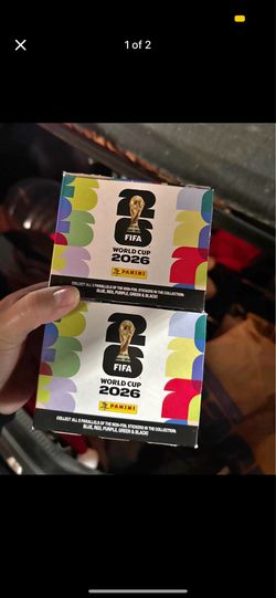 New Panini FIFA World Cup 2026 sticker boxes.
