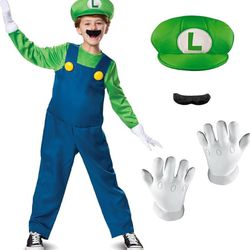 Nintendo Luigi Deluxe Boys' Costume, Kids 