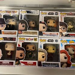 Collection Of 8 Mixed Funko Pops!