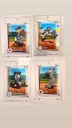 Topps disney chrome mlb NM set of 4