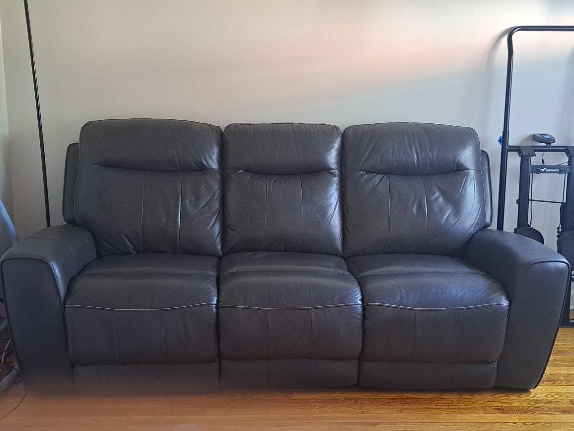 100% Natural Leather Electric Recliner