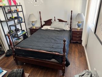 Bedroom Furniture Set - Dark Wood