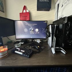 Ps5 Disc Edition Pc For Sell And 2 Monitors