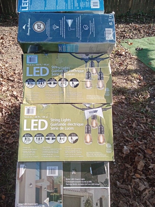 LED String Lights Plug In 10 Boxes Very Bright Well Made Indoor Outdoor