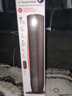 Oscillating Heater Lasko 32" Open box unused
