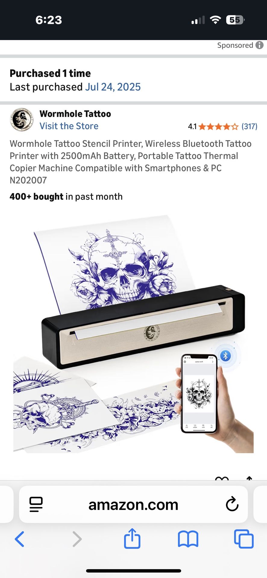 Portable Tattoo Printer