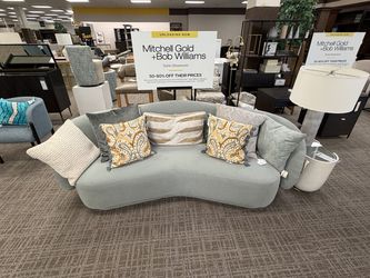 Mitchell Gold + Bob Williams Alder  Alder 99" Sofa - Pale Sage | Couch | Living Room Couch