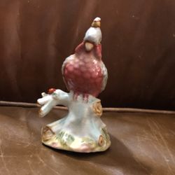 4 inch handpainted, porcelain bird figurine
