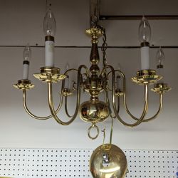 Brass Light Fixture 