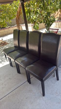 4 Black DINING CHAIRS