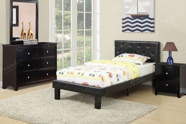 Brand new black or pink twin platform bedframe