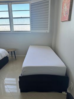 Twin Bed Frame with Mattress