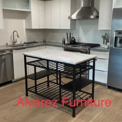 Marble Top Kitchen Island