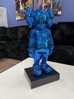 Blue Kaws Art sculpture