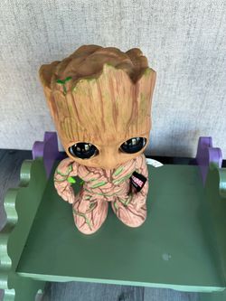 Mattel Marvel Plush, Groovin’ Groot Dancing & Talking Figure from the Disney+ Series I Am Groot