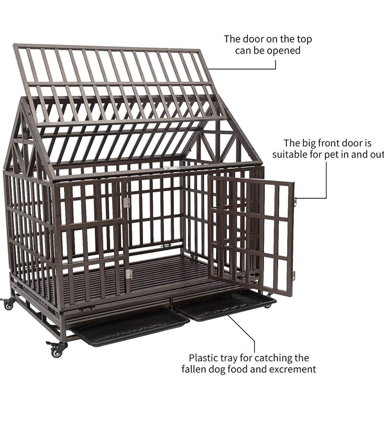 Heavy duty dog crate
