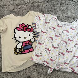 Set Of 2 Hello Kitty Shirts 