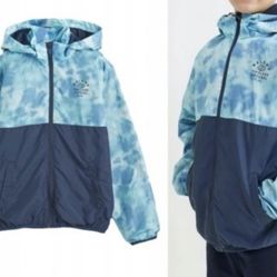 Boy’s H&M Blue and navy tie dye windbreaker Jacket size 8/10