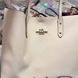 White Coach Tote Bag