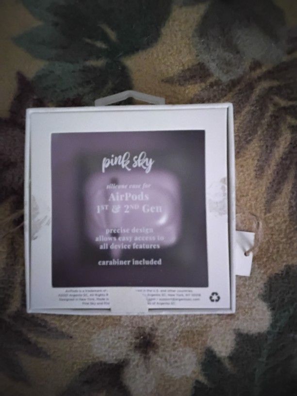 Pink Sky sillicone AirPods case