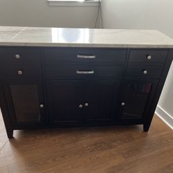 White Marble Top Table  