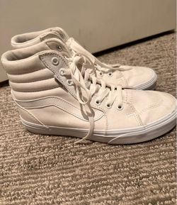 White hightop vans