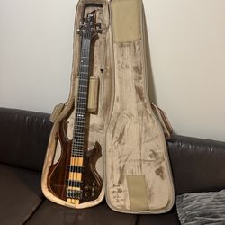 ESP LTD F5E 5 String NATURAL Electric Bass Guitar