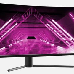 Monoprice Curved Ultrawide Gaming Monitor - 34in, 21:9, 3440x1440p, UWQHD, 