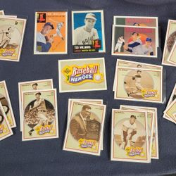 Ted Williams, Boston Red Sox, HOF, 23 Upper Deck Heros 91, and  2 Reprints. 