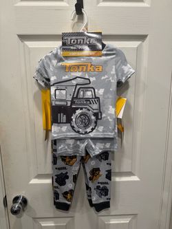 Tonka toddler pajamas size 2T