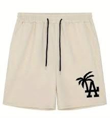 YoungLA Cream Athletic Shorts Medium